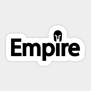 Empire artistic typography design Sticker